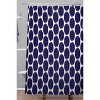 Natalie Baca Ikat Ovals Shower Curtain Blue - Deny Designs - image 2 of 4