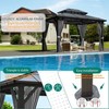 Acekool Hardtop Gazebo for Patio with Netting and Curtains, Polycarbonate Roof Canopy Aluminium Frame Pavilion - 4 of 4