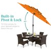 Best Choice Products 10ft 3-Tier Solar Patio Umbrella w/ 24 LED Lights, Tilt Adjustment, Easy Crank - 4 of 4