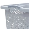 2.5 Bushel Extra Large Plastic Laundry Hamper, Soft Silver, Adult / Tween - 4 of 4