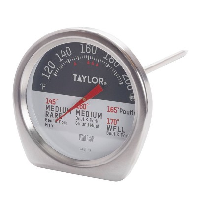 Taylor 1 Instant-Read Analog Dial Kitchen Meat Cooking Thermometer