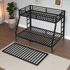 Mshliw Twin Over Full Metal Bunk Bed with Twin Trundle, Heavy-Duty Frame, Safety Guardrail, Noise-Free Design, Space-Saving Bed for Kids or Guests - 2 of 4