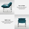 FERPIT Upholstered Sling Accent Chair with Metal Frame Modern Style - 3 of 4