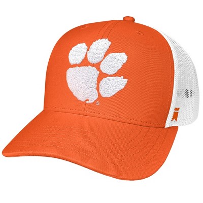 Clemson University Team Logo Cotton Twill Trucker Cap Orange OS