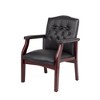 PAGED Ergonomic Office Chair, Modern Leather Executive Chair with Padded Seat, Guest Chair for Meeting Waiting Room - 4 of 4