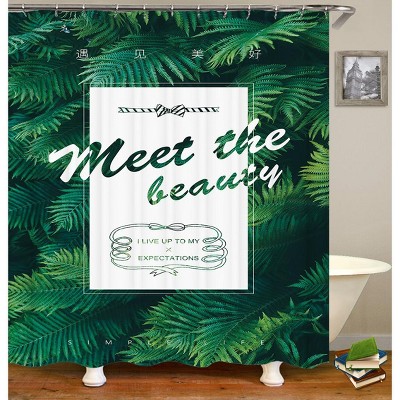 Meet The Beauty Shower Curtains for Bathroom Waterproof Fabric Bath Curtain Durable Soft Stylish Bathroom Decor 72x72 Inch