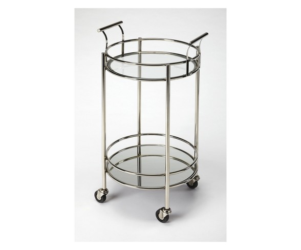 Butler Specialty Kenner Metal And Glass Serving Cart Butler Loft