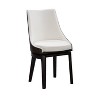 Set of 2 Orleans Swivel High Back Dining Chairs Cream/Black - Boraam - image 2 of 4