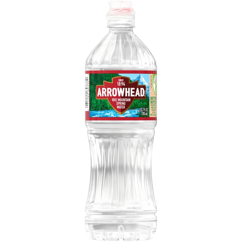 Arrowhead Brand 100% Mountain Spring Water - 6pk/23.7 fl oz Sports Cap Bottles, 5 of 13