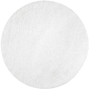 Nuloom Gynel Solid 5 Round Shag Area Rug for Living Room Bedroom Dining Room Nursery, Snow White - 1 of 4