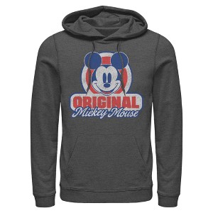 Mens Mickey & Friends Original Retro Logo Lightweight Hoodie - 1 of 4