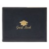 Blue Panda Leather Graduation Sign In Guest Book for College, High School, Class of 2025 Grad Party, Black with Gold Foil, 8 x 7 in - 4 of 4
