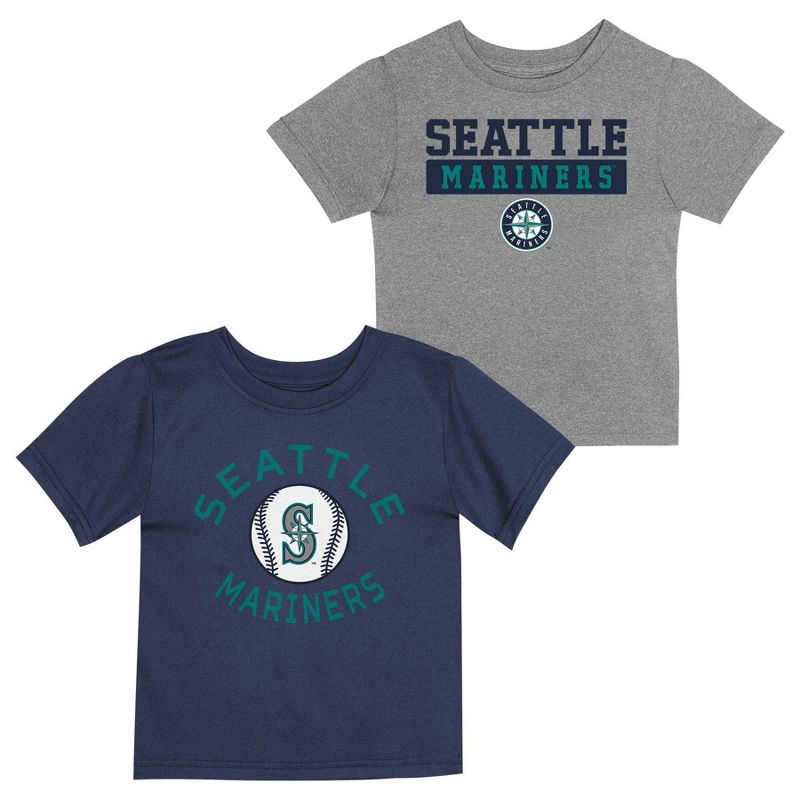 MLB Seattle Mariners Toddler Boys&#39; 2pk T-Shirt, 1 of 4