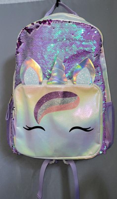 Kids' 16.8 Unicorn Pocket Backpack - Cat & Jack™ White/Purple