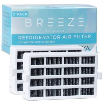 Breeze by MAYA Replacement Whirlpool W10311524 Refrigerator Air Filter 2pk - BAF201