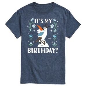 Men's - Disney - Olaf It's My Birthday Short Sleeve Graphic T-Shirt - 1 of 4