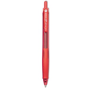 Pilot G-Knock BeGreen Retractable Gel Ink Pen Red Ink .7mm Dozen 31508 - 1 of 2