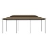vidaXL Gazebo 236.2"x117.3"x106.3" Taupe 0.6 oz/ftÂ² - 2 of 4