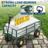 900 LBS Garden Cart,Heavy Duty Yard Wagon with Removable Mesh Sides,10" Pneumatic Tires & 180°Adjustable Handle,2-in-1 Flatbed for Farm and Gardening - 4 of 4