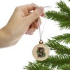 Brown University Secondary Logo Mini Small Tiny Wood Christmas Tree Holiday Ornament - 2 of 4