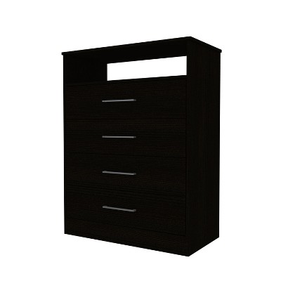 NicBex 4 Drawer Dresser for Bedroom,Modern Style Drawers with Silver Pull Handle,Dressers for Kids Room,Living Room,Entry and Hallway