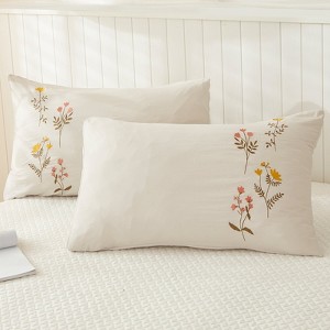 Macrame Tassel Pillowcases – Soft Decorative Pillow Covers with Fringe, Boho Style Deep Pocket Design, Queen/King/Body Options - 1 of 4