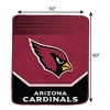 NFL Arizona Cardinals Half Tone Lines Tab Royal Plush Blanket: Sports Team Logo Throw - 3 of 3