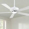 52" Minka Aire Modern Indoor Ceiling Fan with Dimmable LED Light Remote Control White for Living Room Kitchen Bedroom Family House - 2 of 4