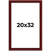 PosterPalooza | Weathered Red Picture Frame - UV Acrylic, Foam Board Backing, Hanging Hardware - 2 of 4