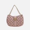 MKF Collection Solari Vegan Leather Women's Shoulder Bag Braided Chain by Mia K - 2 of 4