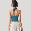 Anna-Kaci Active Women's Halter Neck Fitted Crop Top with Soft Stretch Fabric and Contoured Waist - 4 of 4
