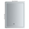 YIYIBYUS Bathroom Mirror with LED Lights and Defogging Time, Dimmable Anti-Fog Mirror - 4 of 4