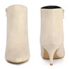 Perphy Women's Elegant Pointed Toe Side Zip Stiletto Heels Ankle Booties - 3 of 4