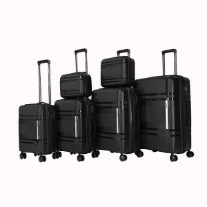 AENKYO 6-Piece Expandable Hardshell Luggage Set with 360¡ã Spinner Wheels - Lightweight Carry On Checked Travel Suitcase with TSA Lock - 1 of 4