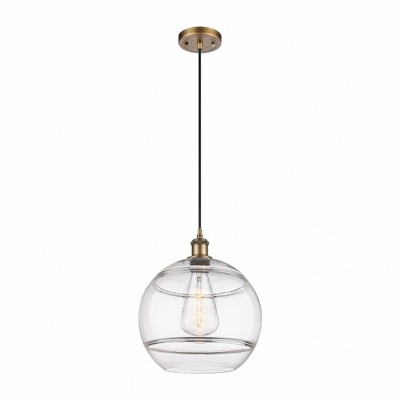 Rochester - 1 Light Cord Hung Mini Pendant In Industrial Style-13.38 Inches Tall and 12 Inches Wide