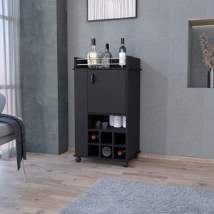 NicBex Mobile Kitchen Island Cart Morden Kitchen Carts on Wheels with Storage with 1 Cabinet and Storage Compartment for Kitchen - 1 of 4