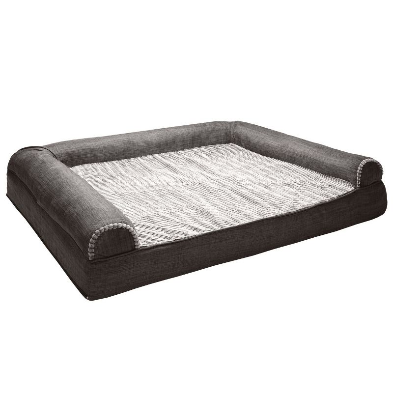 FurHaven Plush & Suede Full Support Sofa Dog Bed, 5 of 6