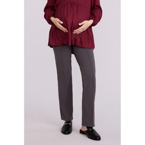 Women's Mia Secret Fit Over the Belly Slim Straight Leg Pant | Motherhood Maternity - 1 of 4