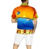 LA LEELA Men's Hawaiian Shirts Short Sleeve Button Down Shirt Mens Vacation Shirts Beach Casual Tropical Shirts for Men - 2 of 3
