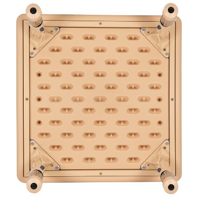 Natural Square Plastic Adjustable Kids Activity Table 24"