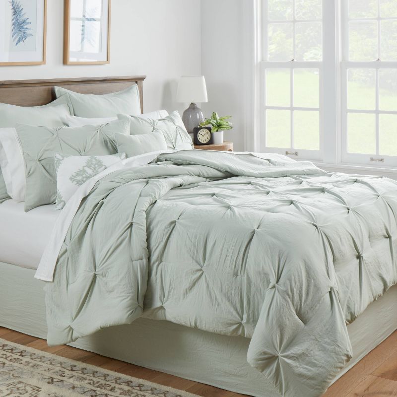 8pc Pinch Pleat Comforter Bedding Set - Threshold™, 2 of 16