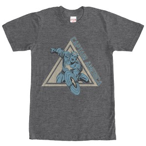 Men's Marvel Triangle Captain America T-Shirt - 1 of 4