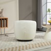 LOVMOR Upholstered Swivel Barrel Armchair with Storage Modern Living Room Side Chair for Bedroom/Office/Reading Spaces - 4 of 4
