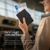 Generic Passport Holder for Travel, Genuine Leather Passport Holder with AirTag Hidden Pocket - 2 of 4