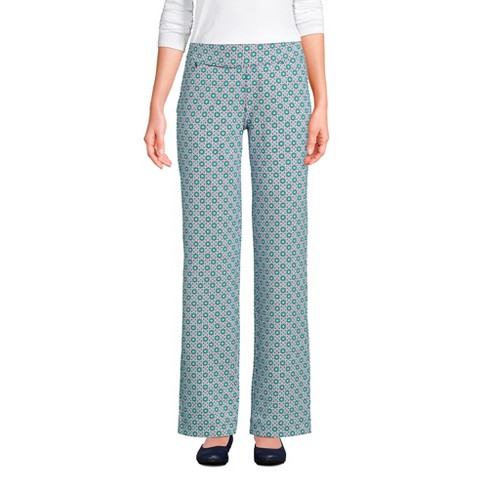 Lands' End Women's Starfish Mid Rise Straight Leg Elastic Waist