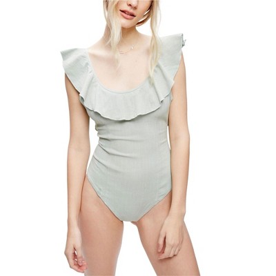 Free People Womens Uh Huh Bodysuit Jumpsuit