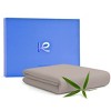 Kickoff 300 Thread Count 100% Organic Bamboo Viscose Flat Sheet Only, Extra Wide, Cooling & Breathable, Double Stitching, Bedding Sheet - 3 of 4