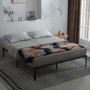 Metal Platform Bed Frame, Heavy Duty Bed Frame with Under-Bed Storage Space - 1 of 4