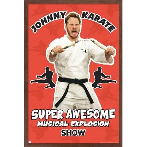 Trends International Parks and Recreation - Johnny Karate Framed Wall Poster Prints - 1 of 4