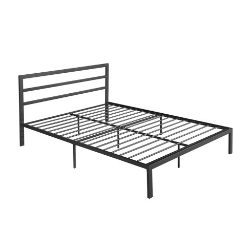 Queen Kellen Modern Iron Bed Charcoal Gray - Christopher Knight Home ...